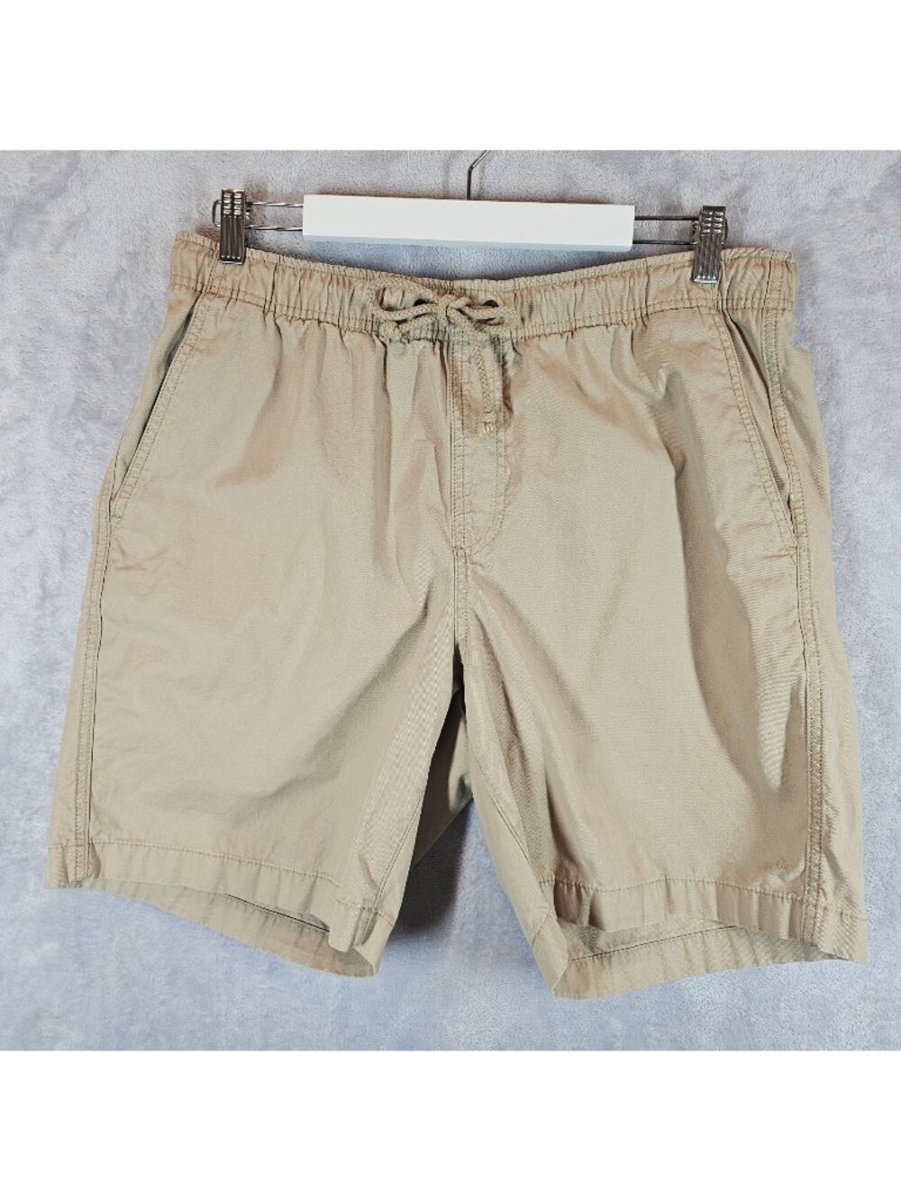 L.L. Bean Mens L Classic Fit Tan Cotton Drawstring Shorts Beach vacation casual
